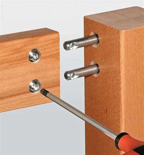 metal hardware for joining wood